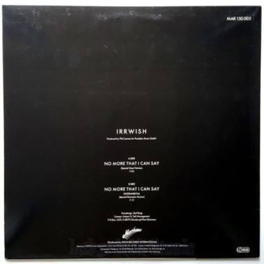 Irrwish - No More That I Can Say • 12" Vinyl Maxi • MINT - Labyrinth Music