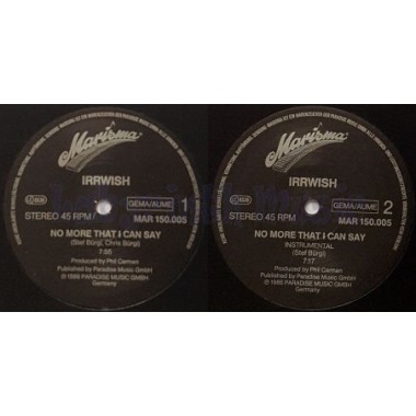 Irrwish - No More That I Can Say • 12" Vinyl Maxi • MINT - Labyrinth Music