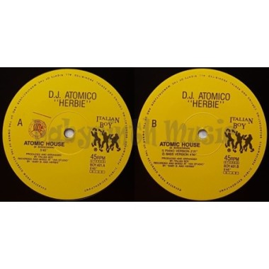 Italian Boy Feat. D.J. Atomico 'Herbie' - Atomic House • 12" Vinyl Maxi • EX - Labyrinth Music