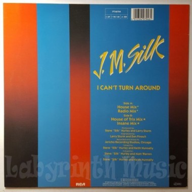 J.M. Silk - I Can't Turn Around • 12" Vinyl Maxi • NM - Labyrinth Music