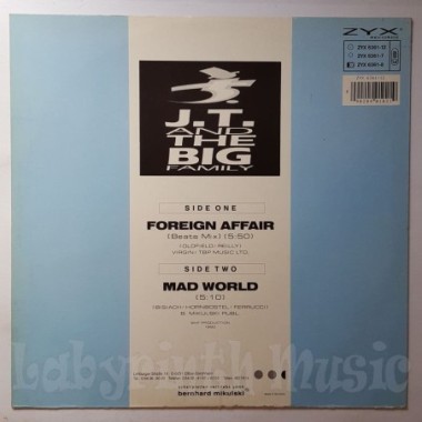 J.T. And The Big Family - Foreign Affair • 12" Vinyl Maxi - Labyrinth Music