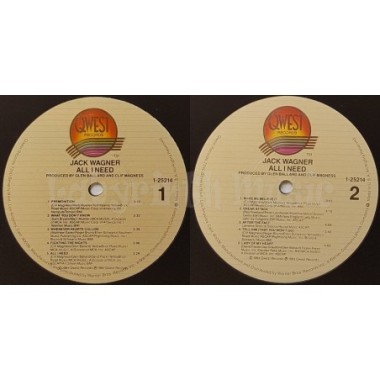Jack Wagner - All I Need • 12" Vinyl LP - Labyrinth Music