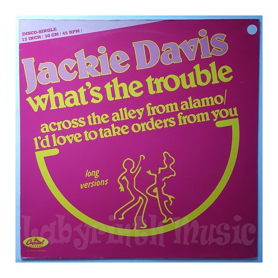 Jackie Davis - What's The Trouble • 12" Vinyl Maxi • EX - Labyrinth Music
