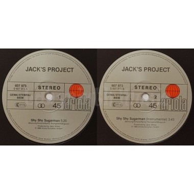 Jack's Project - Shy Shy Sugarman • 12" Vinyl Maxi • EX - Labyrinth Music