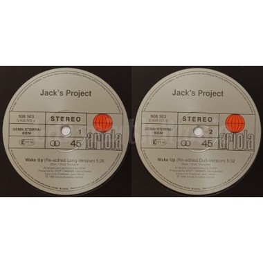 Jack's Project - Wake Up • 12" Vinyl Maxi • EX - Labyrinth Music
