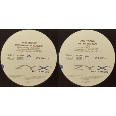Jam Tronik - Another Day In Paradise • The Sidney Mix • 12" Vinyl Maxi • NM - Labyrinth Music