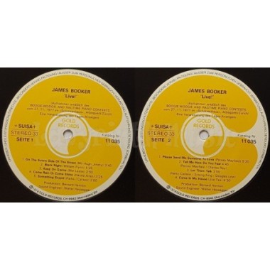 James Booker - Live • 12" Vinyl LP • EX - Labyrinth Music