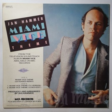 Jan Hammer - Miami Vice Theme • 12" Vinyl Maxi - Labyrinth Music