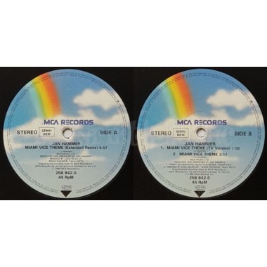 Jan Hammer - Miami Vice Theme • 12" Vinyl Maxi - Labyrinth Music