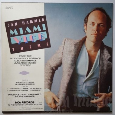 Jan Hammer - Miami Vice Theme • 12" Vinyl Maxi • NM - Labyrinth Music