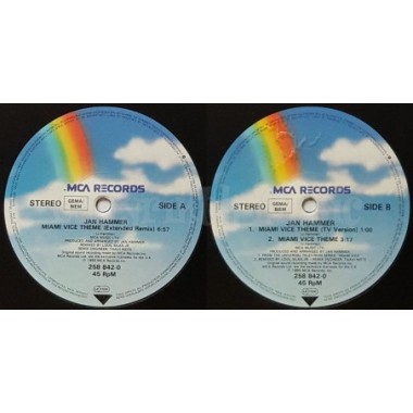Jan Hammer - Miami Vice Theme • 12" Vinyl Maxi • NM - Labyrinth Music
