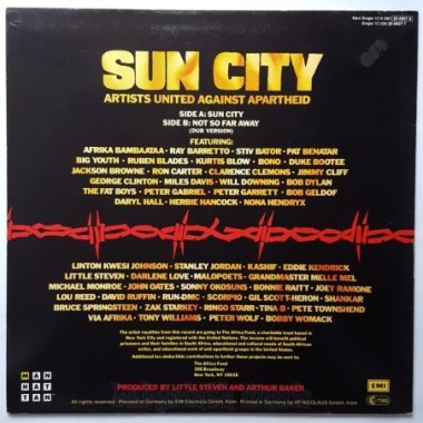 Artists United Against Apartheid - Sun City • 12" Vinyl Maxi • EX - Labyrinth Music