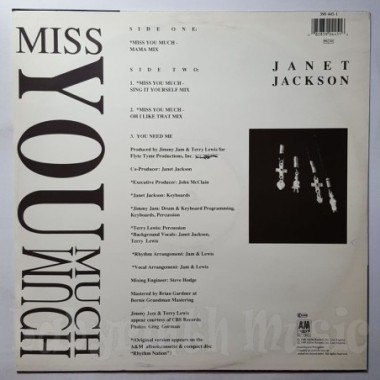 Janet Jackson - Miss You Much • 12" Vinyl Maxi • EX - Labyrinth Music