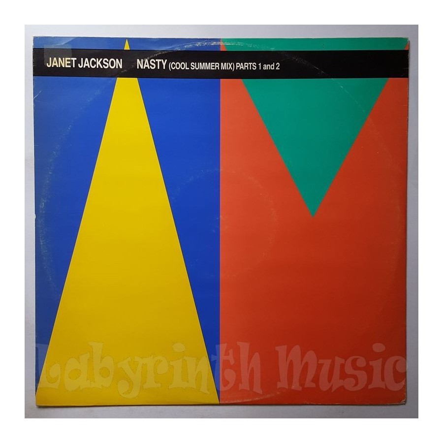 Janet Jackson - Nasty • Cool Summer Mix • 12" Vinyl Maxi - Labyrinth Music