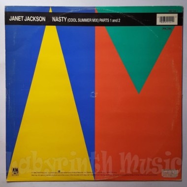 Janet Jackson - Nasty • Cool Summer Mix • 12" Vinyl Maxi - Labyrinth Music