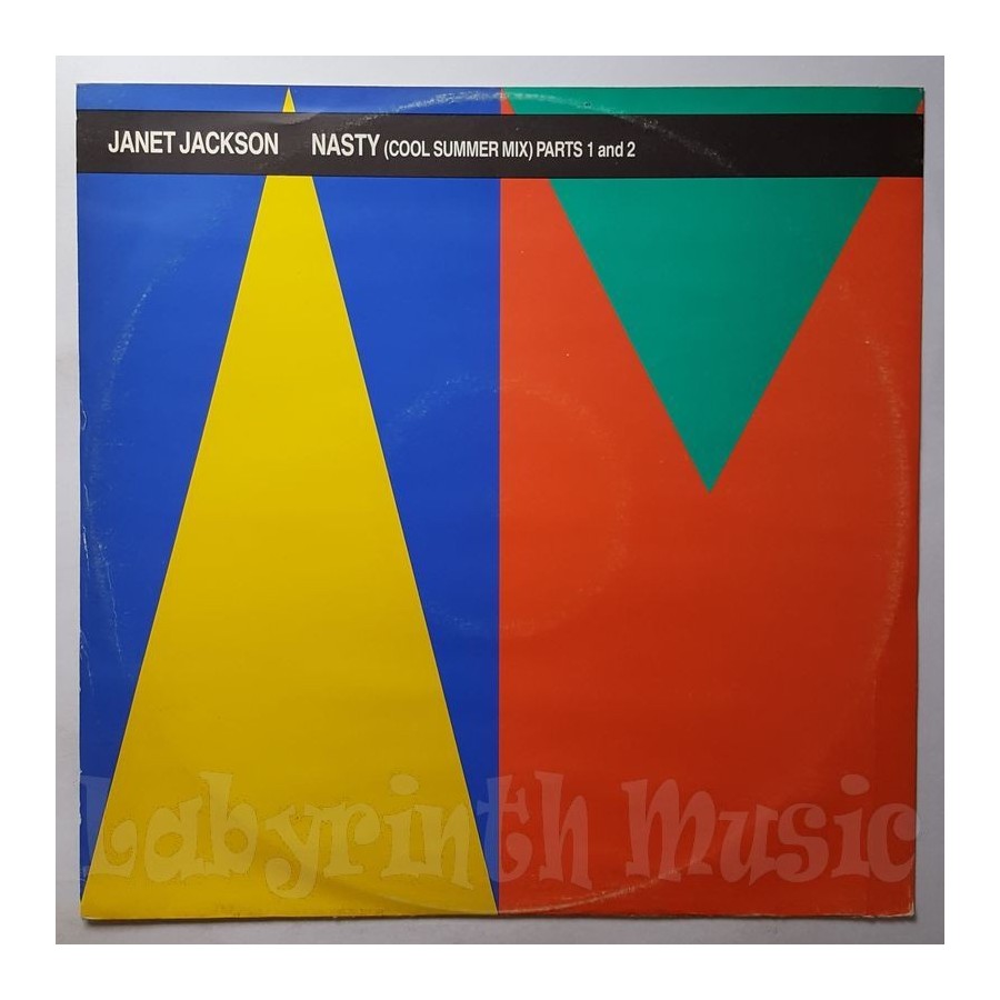 Janet Jackson - Nasty • Cool Summer Mix • 12" Vinyl Maxi • EX - Labyrinth Music