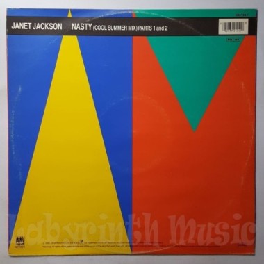 Janet Jackson - Nasty • Cool Summer Mix • 12" Vinyl Maxi • EX - Labyrinth Music