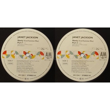 Janet Jackson - Nasty • Cool Summer Mix • 12" Vinyl Maxi • EX - Labyrinth Music