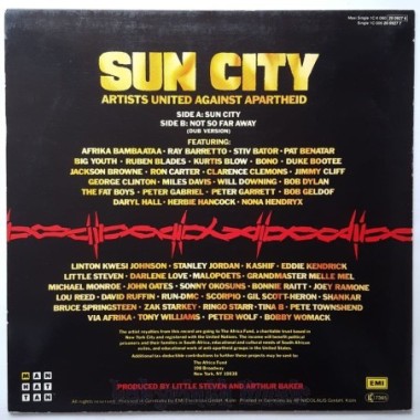 Artists United Against Apartheid - Sun City • 12" Vinyl Maxi • EX - Labyrinth Music