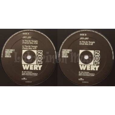 Jay-Jay - In The Air Tonight • 12" Vinyl Maxi • EX - Labyrinth Music
