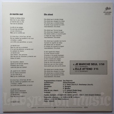 Jean-Jacques Goldman - Je Marche Seul • 12" Vinyl Maxi • MINT - Labyrinth Music
