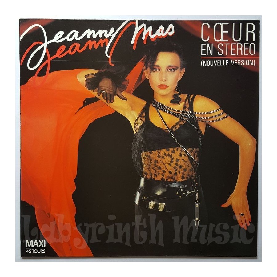 Jeanne Mas - Coeur En Stereo • 12" Vinyl Maxi • MINT - Labyrinth Music
