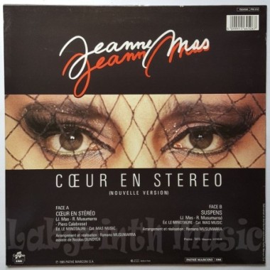 Jeanne Mas - Coeur En Stereo • 12" Vinyl Maxi • MINT - Labyrinth Music