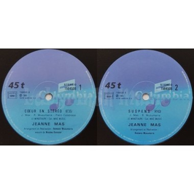 Jeanne Mas - Coeur En Stereo • 12" Vinyl Maxi • MINT - Labyrinth Music
