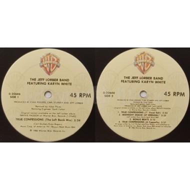 The Jeff Lorber Band - True Confessions • 12" Vinyl Maxi • NM - Labyrinth Music