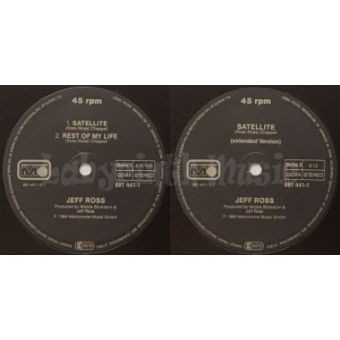 Jeff Ross - Satellite • 12" Vinyl Maxi • EX - Labyrinth Music
