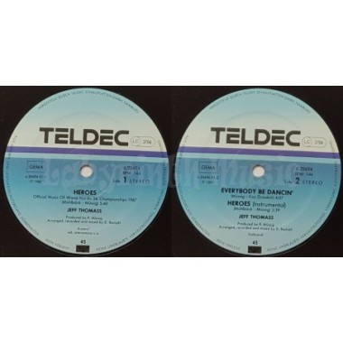 Jeff Thomass - Heroes • 12" Vinyl Maxi • NM - Labyrinth Music