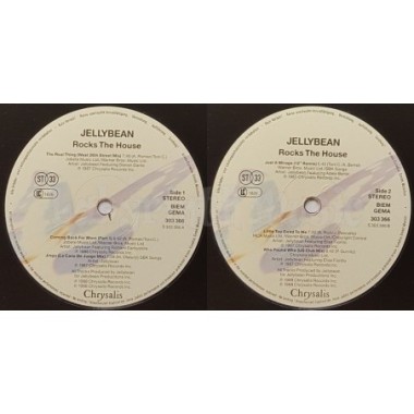 Jellybean - Rocks The House • 12" Vinyl LP • EX - Labyrinth Music