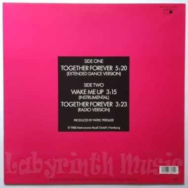 Jennifer Bell - Together Forever • 12" Vinyl Maxi • MINT - Labyrinth Music
