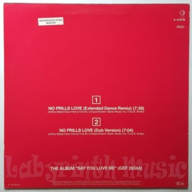 Jennifer Holliday - No Frills Love • 12" Vinyl Maxi • EX - Labyrinth Music