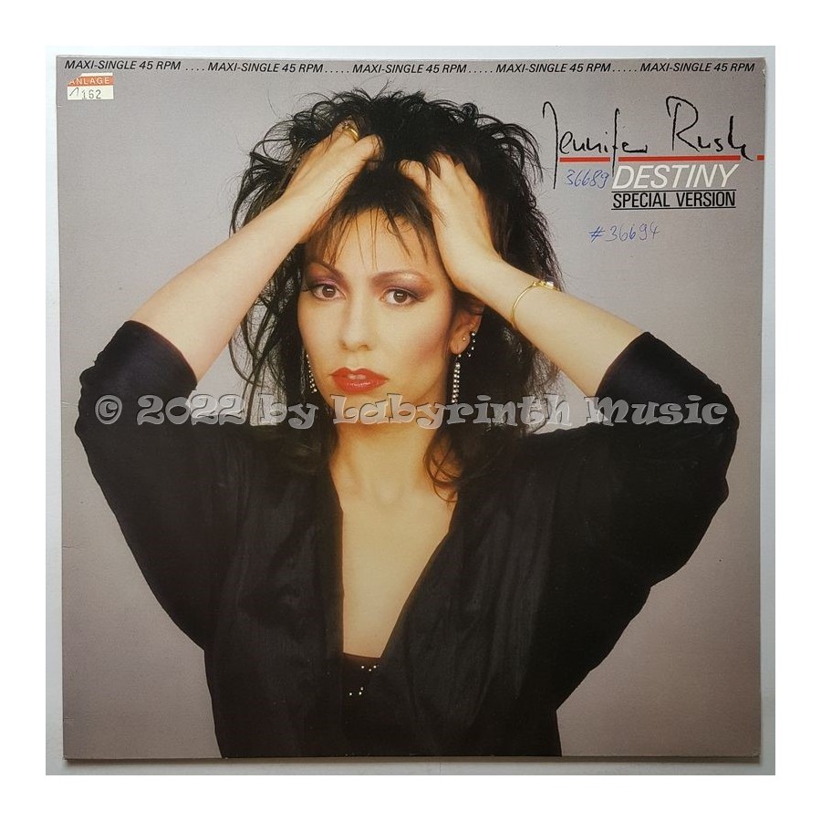 Jennifer Rush - Destiny • 12" Vinyl Maxi • EX - Labyrinth Music