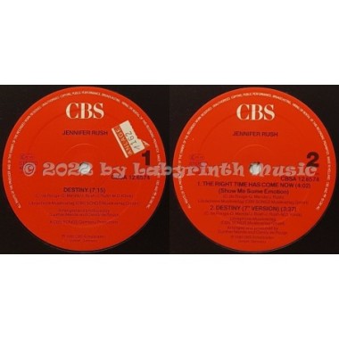 Jennifer Rush - Destiny • 12" Vinyl Maxi • EX - Labyrinth Music