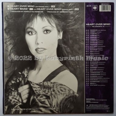 Jennifer Rush - Heart Over Mind • 12" Vinyl Maxi • EX - Labyrinth Music
