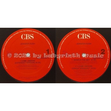 Jennifer Rush - I Come Undone • 12" Vinyl Maxi • MINT - Labyrinth Music