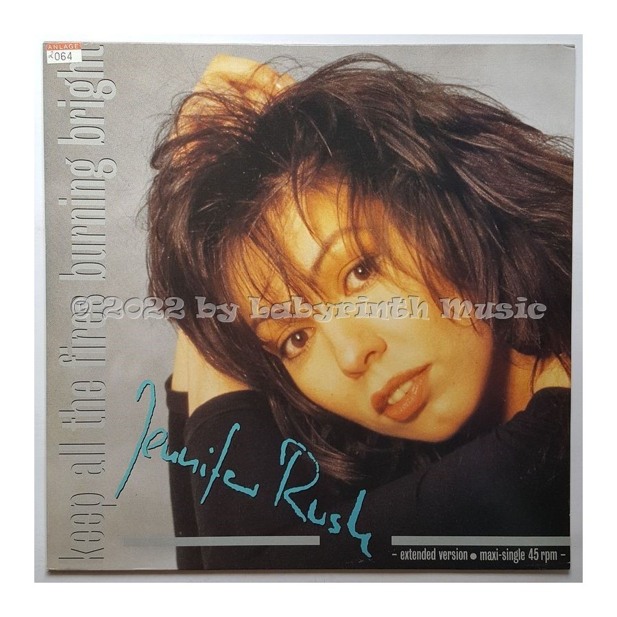 Jennifer Rush - Keep All The Fires Burning Bright • 12" Vinyl Maxi • EX - Labyrinth Music