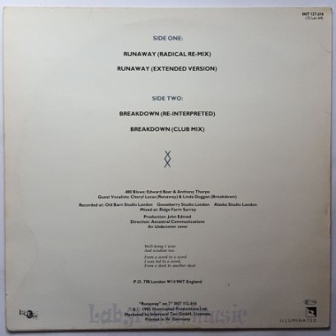 400 Blows - Runaway • 12" Vinyl Maxi • EX - Labyrinth Music