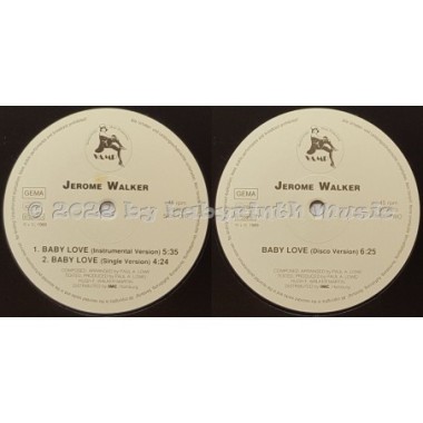 Jerome Walker - Baby Love • 12" Vinyl Maxi • MINT - Labyrinth Music