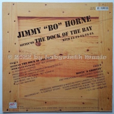 Jimmy 'Bo' Horne - (Sittin' On) The Dock Of The Bay With Fa-fa-fa-fa-fa • 12" Vinyl Maxi • EX - Labyrinth Music