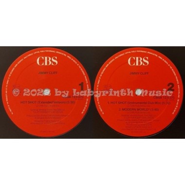 Jimmy Cliff - Hot Shot • 12" Vinyl Maxi • NM - Labyrinth Music