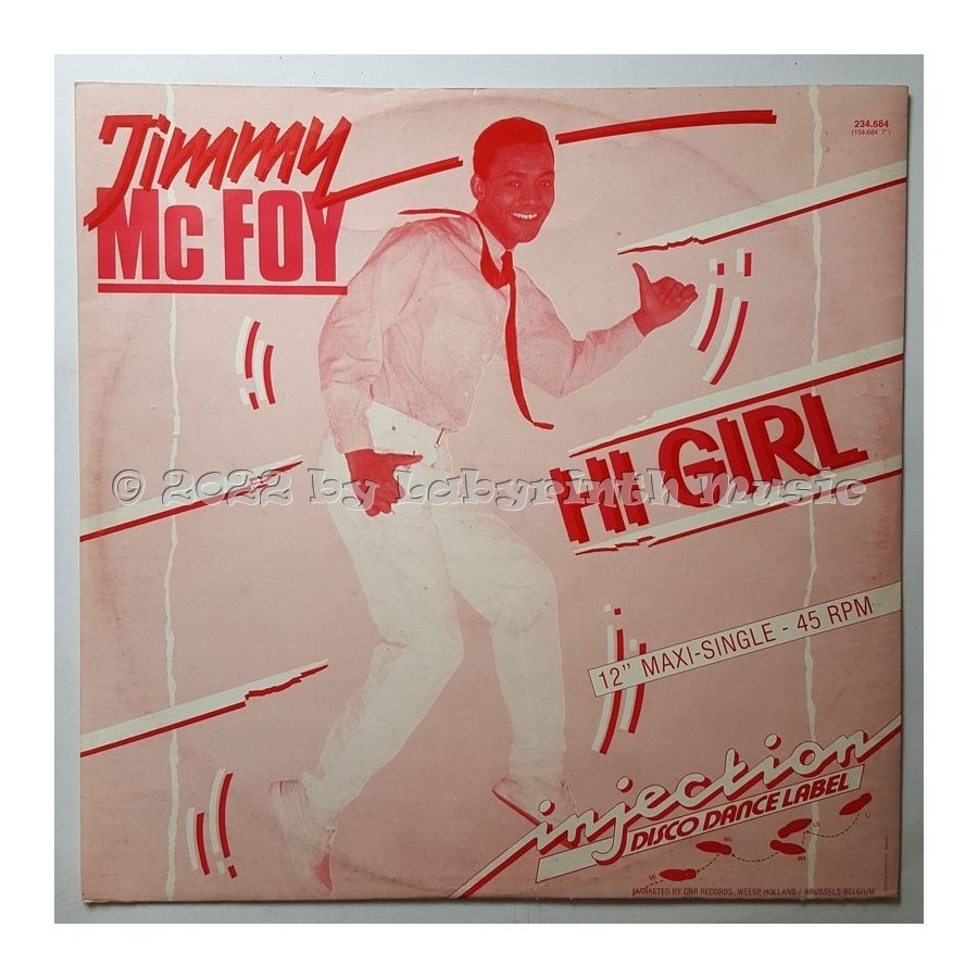 Jimmy Mc Foy - Hi Girl • 12" Vinyl Maxi • EX - Labyrinth Music