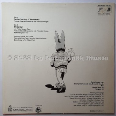 Jive Bunny And The Mastermixers - Can Can You Party • 12" Vinyl Maxi - Labyrinth Music