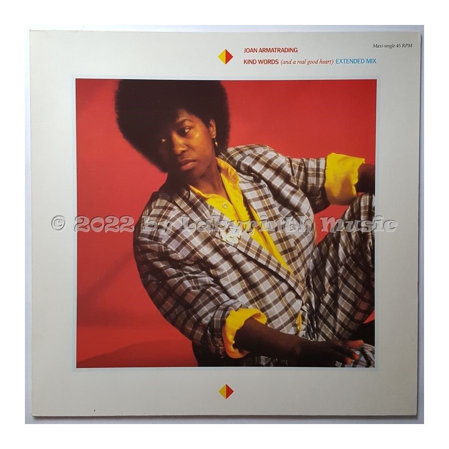Joan Armatrading - Kind Words (And A Real Good Heart) • 12" Vinyl Maxi • MINT - Labyrinth Music