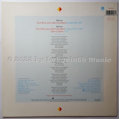 Joan Armatrading - Kind Words (And A Real Good Heart) • 12" Vinyl Maxi • MINT - Labyrinth Music