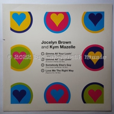 Jocelyn Brown And Kym Mazelle - Gimme All Your Lovin' • 12" Vinyl Maxi • MINT - Labyrinth Music
