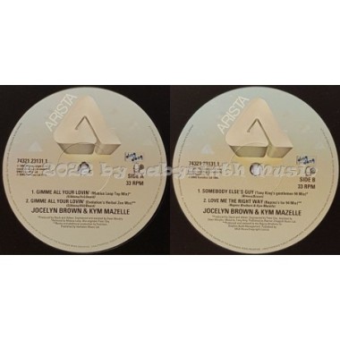 Jocelyn Brown And Kym Mazelle - Gimme All Your Lovin' • 12" Vinyl Maxi • MINT - Labyrinth Music