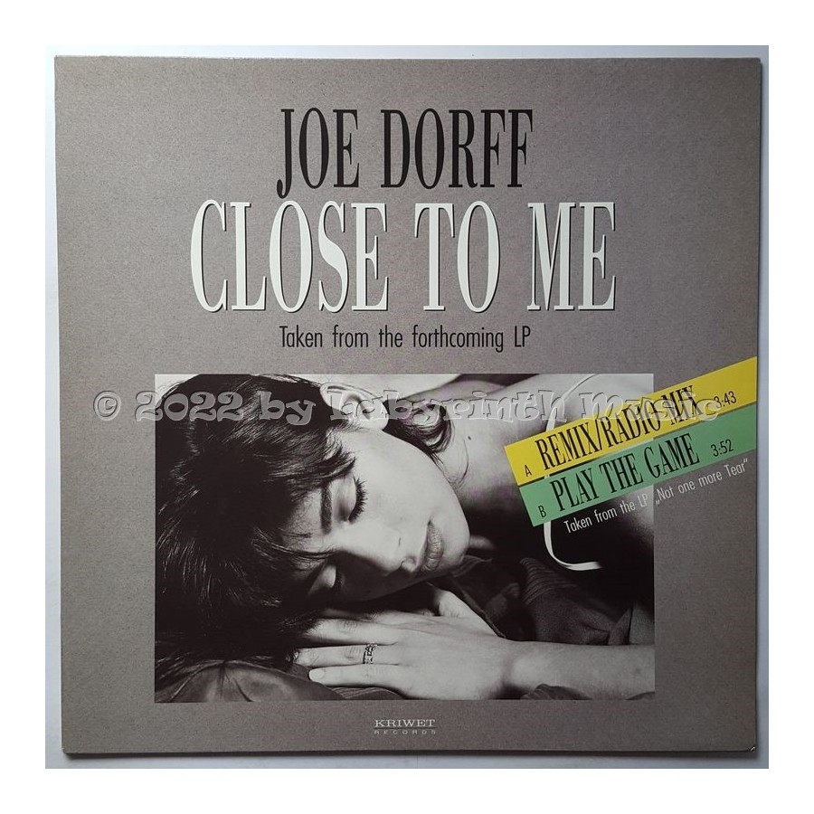 Joe Dorff - Close To Me • 12" Vinyl Maxi - Labyrinth Music